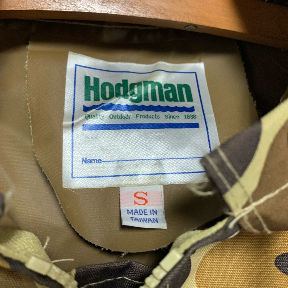 NWOT Deadstock Hodgman Camo Zip Raincoat Hooded Hunting Size S 50” - Picture 2 of 6